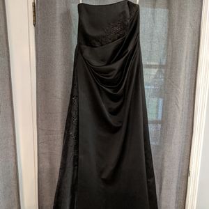 David's Bridal Black Evening Dress Size 12